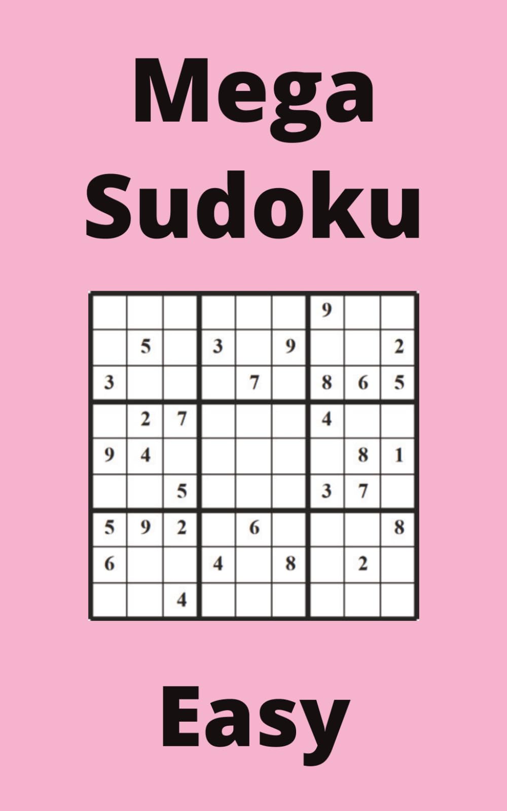 Pink Mega Sudoku Book, 9x9 Puzzles, 150 Pages, 5x8, Easy