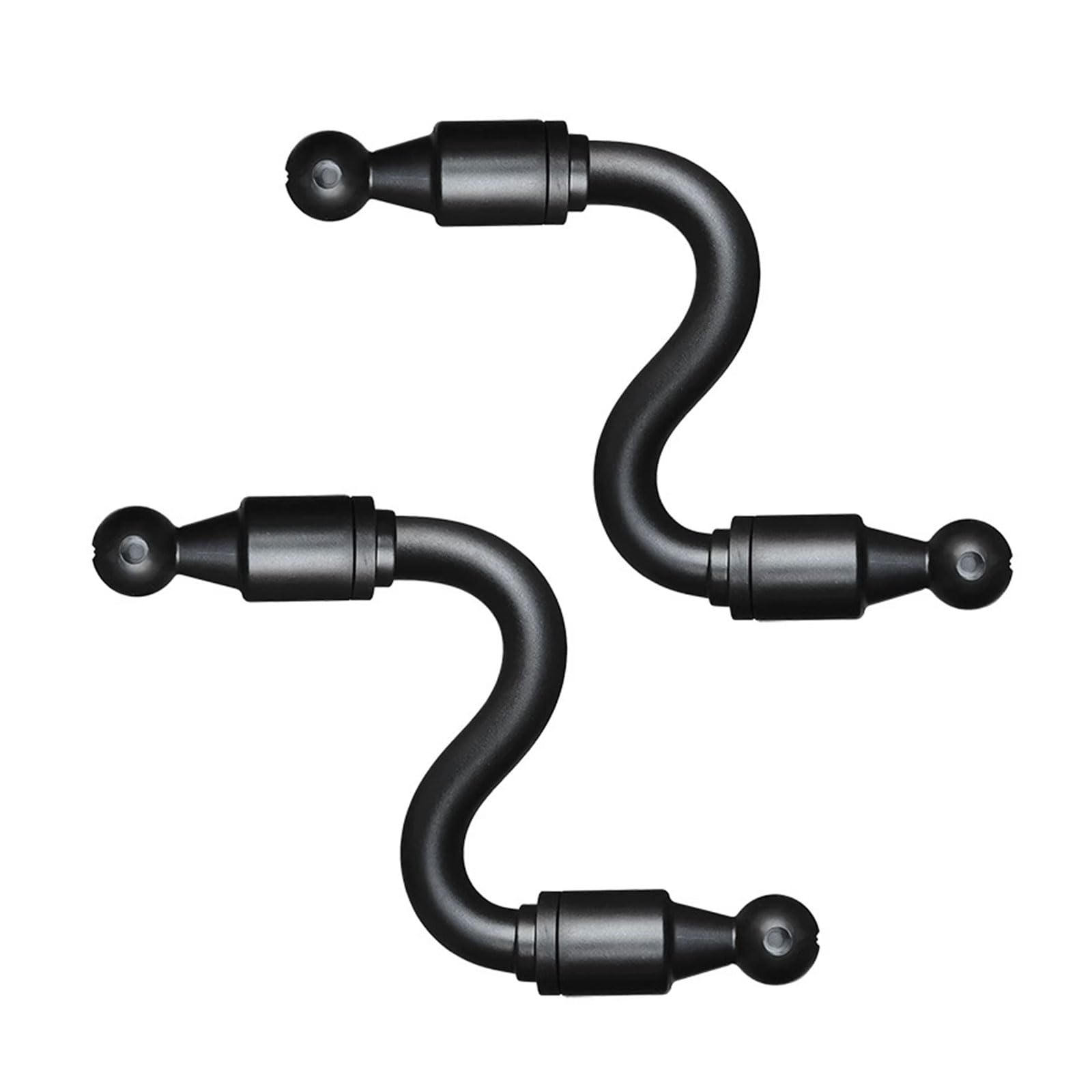 TVETE ボールジョイント 【2本】17mm ボールマウント 車載 スマホホルダー 360度 ダブルボールヘッド 延長アーム スマホスタンド フレキシシブルアーム 延長パーツ 角度調整 車載ホルダー ボールヘッド接続アダプター 自由調整 ホルダーアーム