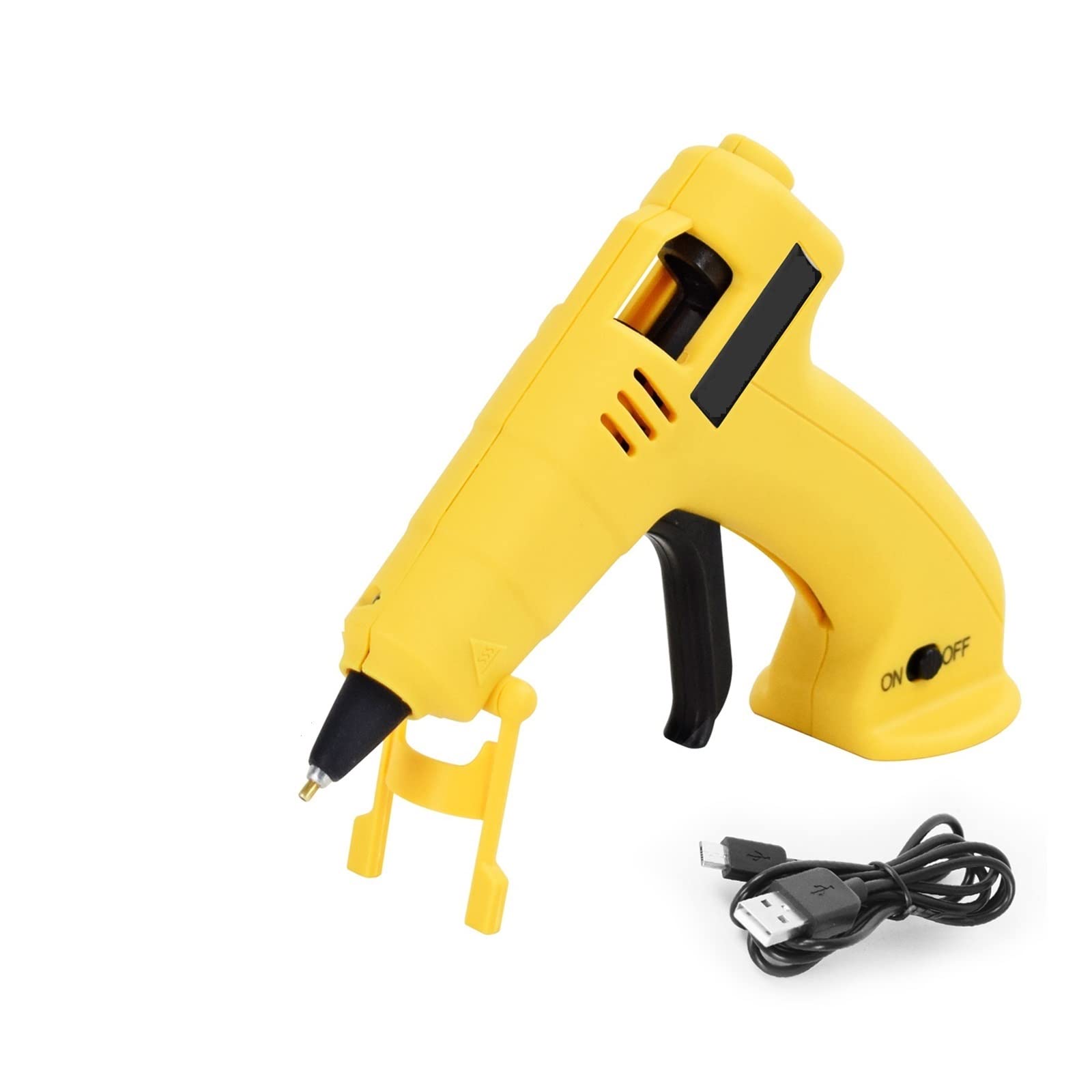 Pistola per colla a caldo Pistola For Colla Wireless Con Ricarica USB Con Stick Di Colla Da 100 Pezzi Da 7 Mm DC Mini Gluegun Graft Strumento Fai Da Te For La Scuola Domestica È compatto e leggero ( C