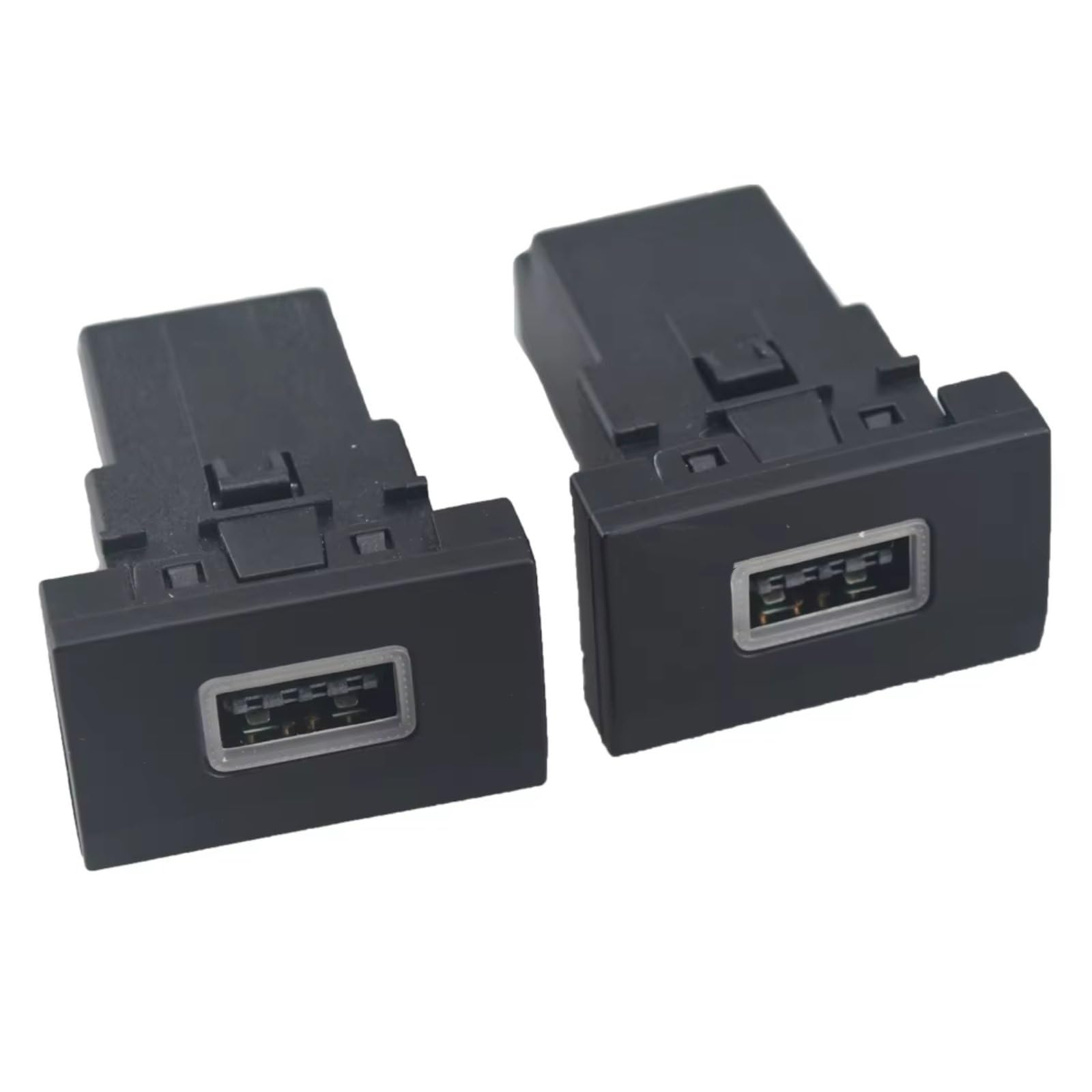 Aux USB carga Módulo Consola USB Compatible Con VW Para Polo 2011-2013 Coche Para Cargador Adaptador Carga Rápida Doble QC3.0 Interruptor Toma Corriente