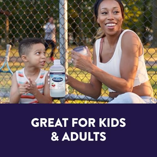 Image of Pedialyte Electrolyte Drink | Hydration Drinks for Kids & Adults | Cherry Frost, 1 Liter, Pack of 4