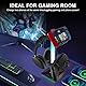 Gaming Kopfhörer Ständer, RGB Headset Halterung, Kopfhörer Halterung Mit 10 Licht Modi, Usb Type-C Data Transfer And device Connection Charging, Suitable For All Headset Game Controllers (A)
