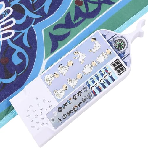Joy Depot Intelligent Electronic Prayer Mat for Children, Islam Muslim Prayer Mat with Worship Step Guide for Beginners