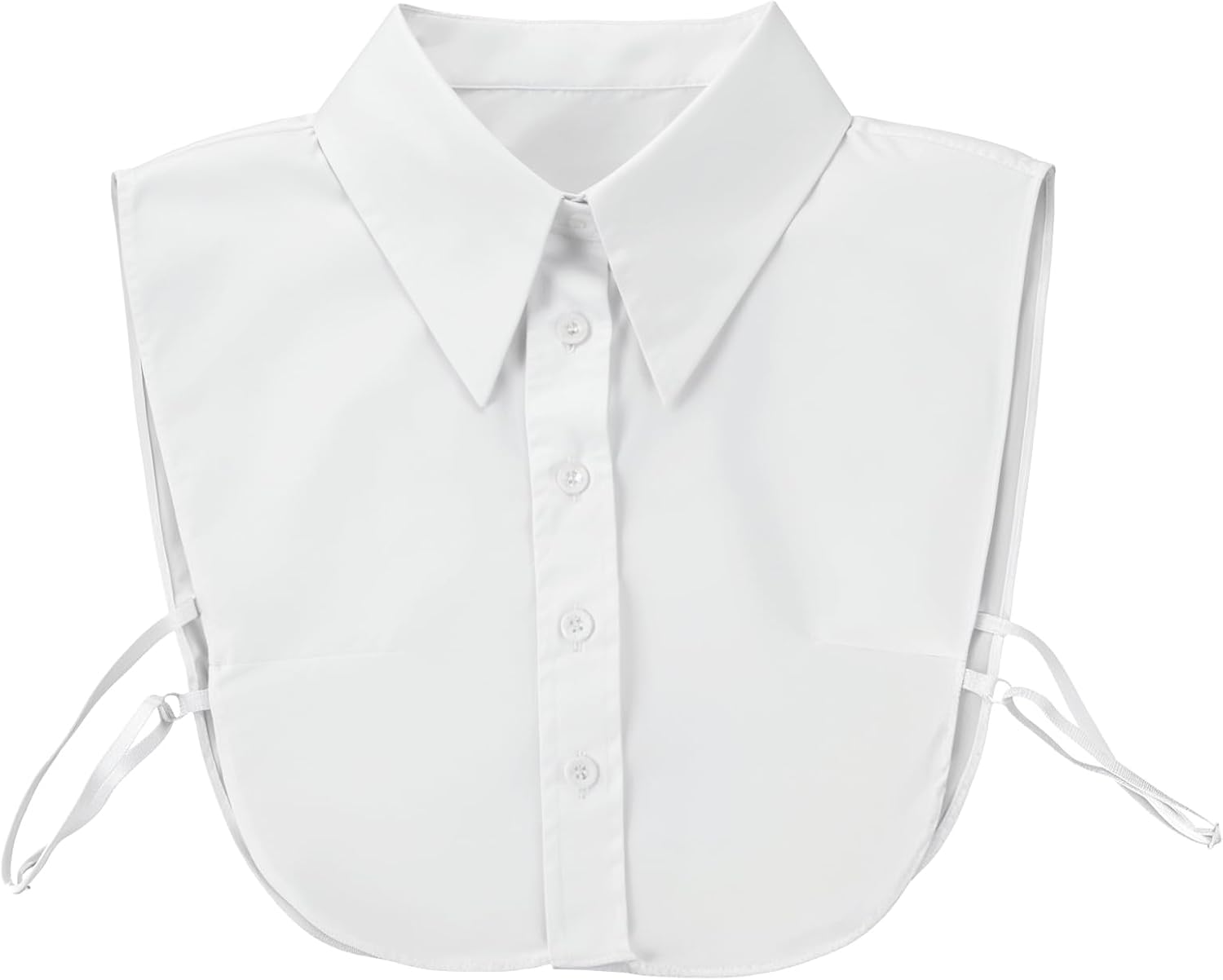 Detachable Fake Collar White Collar Shirt for Women - Elegant Faux Collars with Pointed Design