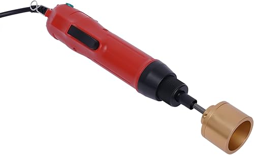 Miniatura 3 de Máquina taponadora de botellas de mano eléctrica, máquina de sellado de atornillado de taponadora de botellas para tapas de plástico redondas de