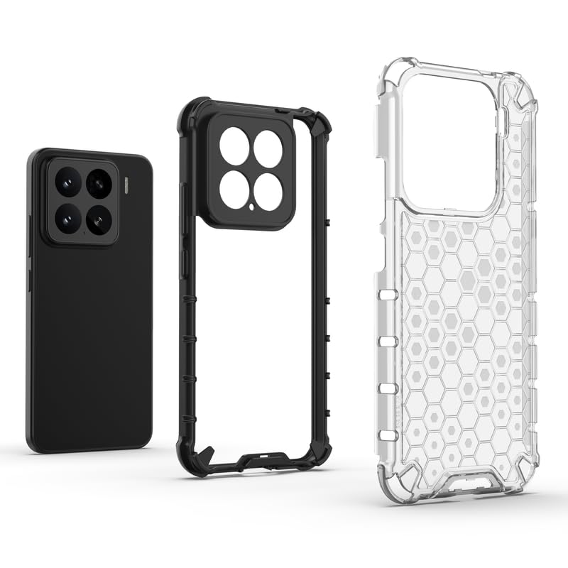 Image of Plastic Bumper Back Case Cover for Xiaomi 15 5G / Mi 15 5G (Transparent)
