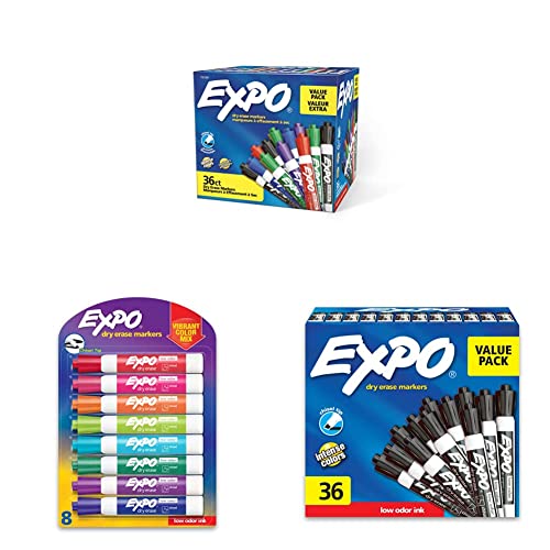 Expo Low Odor Dry Erase Marker Chisel Tip Markers Whiteboard & Expo Low Odor Dry Erase Markers, Chisel Tip & Expo Low Odor Dry Erase Markers, Chisel Tip, Black #TOP13