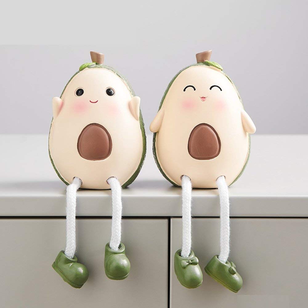 Petite statue d'avocat figurines de couple pour étagère de salon