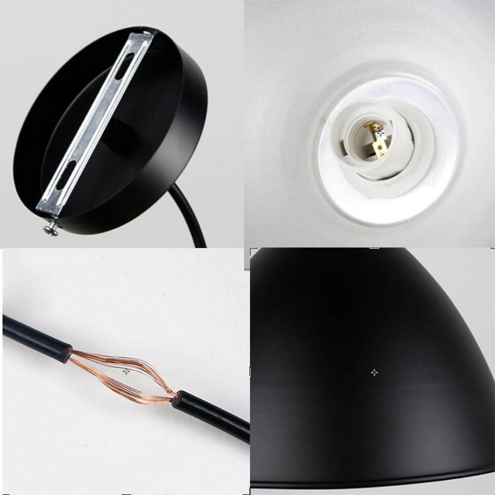 Kreatywna lampa wisząca z podstawą E27 domowy żyrandol aluminiowy niestandardowa centralna lampa wisząca przemysłowa metalowa kopuła klosz lampa do kuchni (kolor: