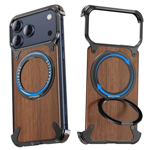 NIFBANG iPhone 17Pro�p�t���[�����X�P�[�X �ؐ� �o���p�[�P�[�X �A�C�t�H��17Pro�p �� �}�O�l�b�g�Ή� ���C�����X�[�d�s�� �����O�}�O�l�b�g���� �p�x�����X�^���h �ϏՌ��� �ČR�K�i �c�����Ή� �����h�~ �����Y�ی� �l���G�A�o�b�O