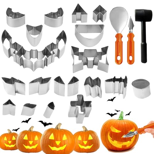 Couteaux de sculpture de citrouille durables, outils en acier inoxydable de haute précision