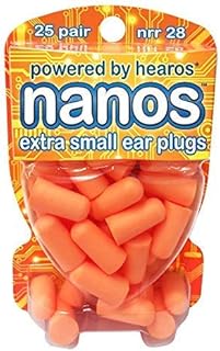 HEAROS Nanos NRR 28 Noise Cancelling Foam Ear Plugs - Extra Small Hearing Protection for Petite Ears - Ideal for Sleeping ...