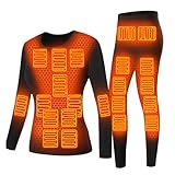 Photo Gallery heggmkk set di biancheria intima riscaldata elettrica invernale, tuta intima riscaldante usb lavabile, 22 zone di riscaldamento + 3 regolazioni della temperatura (25℃-55℃), per lo sci,4xl,woman Photo Gallery heggmkk set di biancheria intima riscaldata elettrica invernale, tuta intima riscaldante usb lavabile, 22 zone di riscaldamento + 3 regolazioni della temperatura (25℃-55℃), per lo sci,4xl,woman
