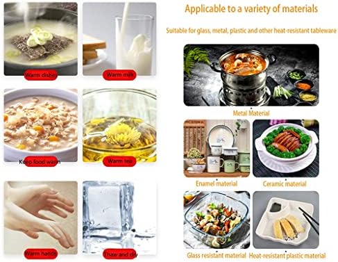 Electric Food Warmer Plate, Food Warming Tray Electric Food Warmer Plate Multifunctional Hot Plate Keeps Food Hot Warming Serving Tray for Buffets Parties Restaurants Events Home Dinners (Black1