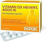 Produktmenge: 90St Vitamin D3 Hevert 4.000 I.E. Tabletten
