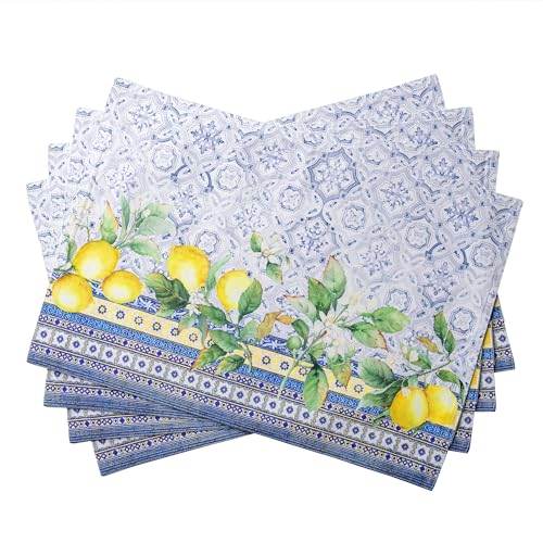 Maison d' Hermine Placemats Set of 4 100% Cotton Washable