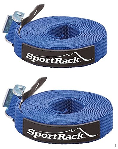 Sport Rack Tie Down 9' pack of 2 for Car racks truck racks heavy duty straps for cargo roof rack tie downs with buckle guard good for canoe kayak surfboard stand up paddle boards and more