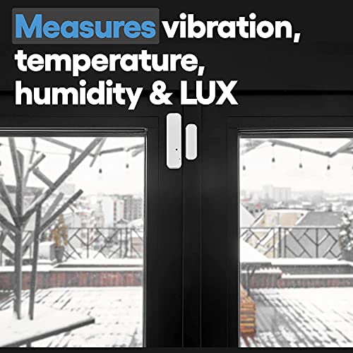 Shelly Door/Window 2 Sensor, Wireless Smart Door And Window Sensor, Lux Measurement With Lightning Fast Response, Remote Control Device, Vibration Detection, 2 Pack #TOP2