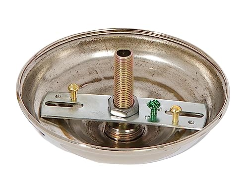 Image of B&P Lamp Nickel Plated 5 1 /2 Inch Diameter Ceiling Light Canopy Plate