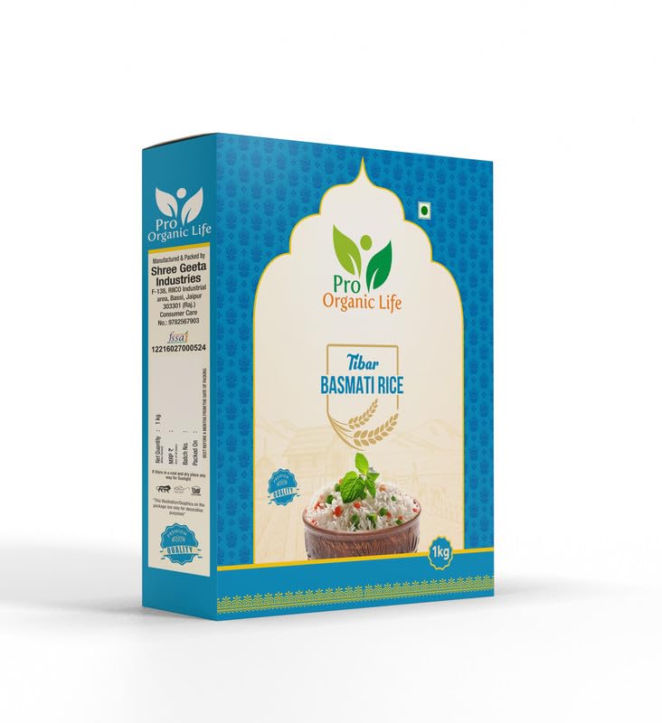 PRO ORGANIC LIFE TIBER BASMATI RICE-5KG : Amazon.in: Grocery & Gourmet ...