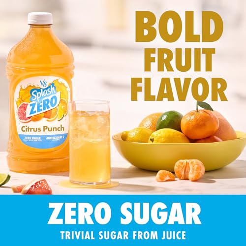 Image of V8 Splash Citrus Punch Zero Sugar Juice Beverage, 64 fl oz Bottle