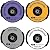 Set of 4 filters for Kinetico K5 Pure Ultra (Part No. 9461 PURPLE, 9306 ORANGE, 12778 SILVER & 12873 WHITE)