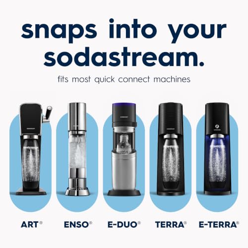 Image of sodastream Fizz & Go Cool, Stainless Steel Carbonated Water Bottle 0.9L, Insulated Metal Bottle for Sparkling Water, Compatible with TERRA, ART, ENSO & More in Ice Blue