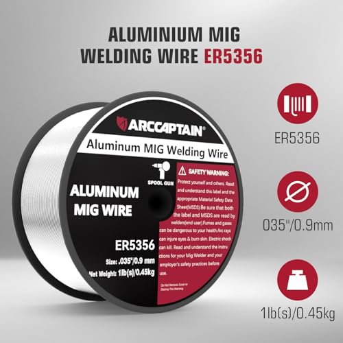 ARCCAPTAIN Magnesium Aluminum MIG Welding Wire ER5356 .035", 1LB - image 9