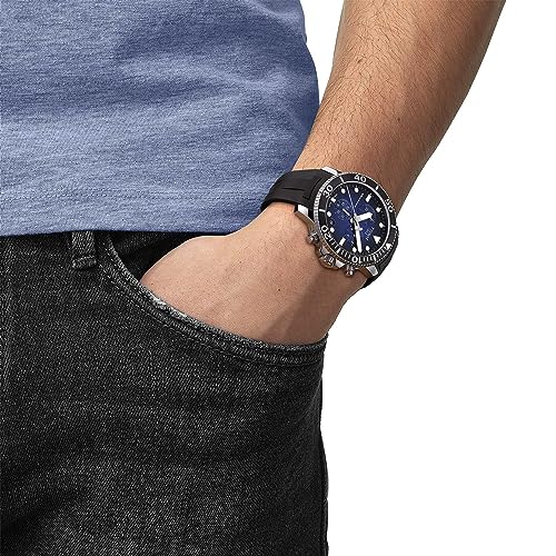 Tissot Mens Seastar 660/1000 Stainless Steel Casual Watch Black T1204171704100 by Tissot - Image 5