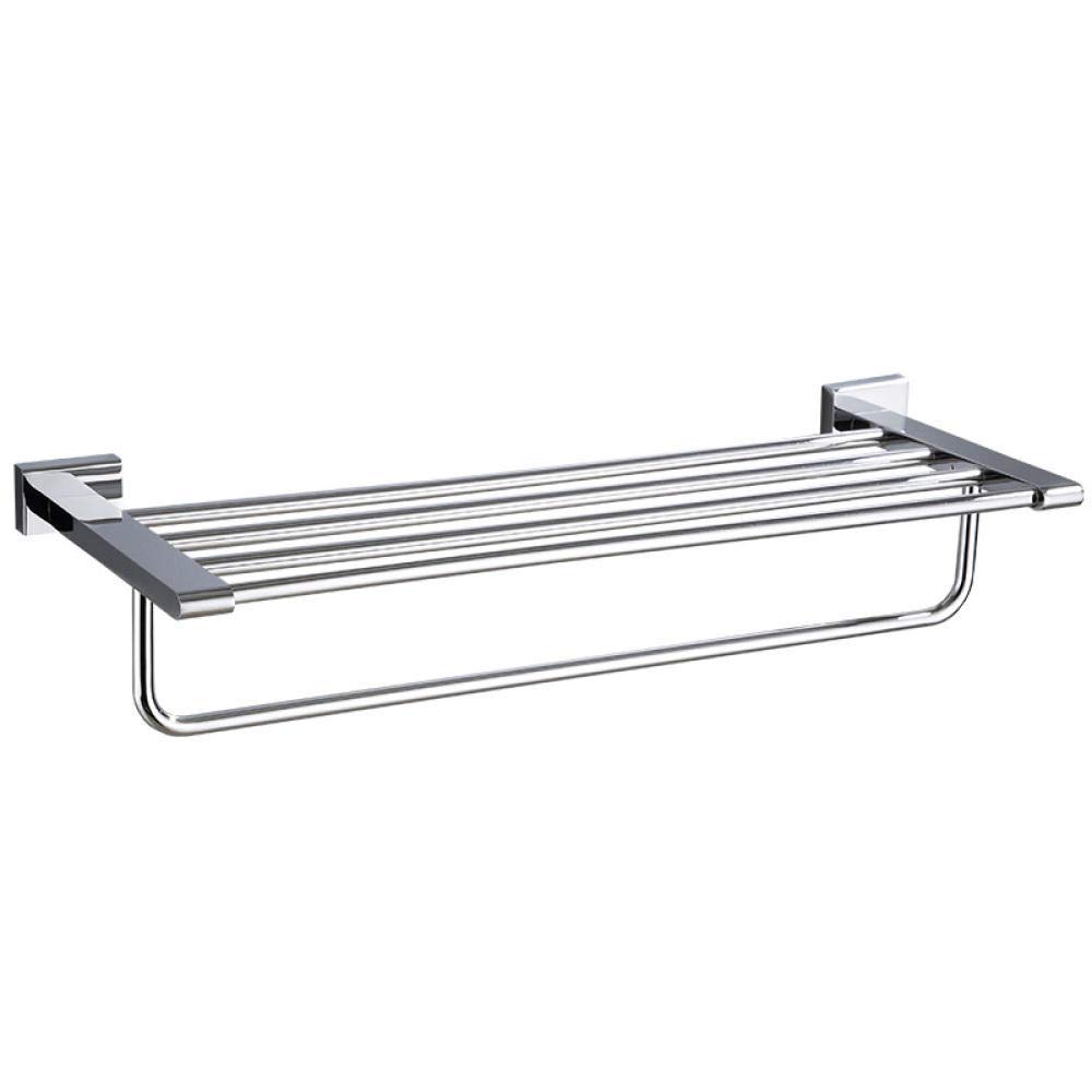 Porte-serviettes cuivre miroir argent brillant CHEWYNP double couche au design haut de gamme