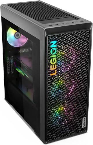 Image of Lenovo Legion Tower 7i Gen 8 Gaming Desktop with Intel Core i9-14900KF Processor, 32GB DDR5 RAM, 1TB SSD, NVIDIA GeForce RTX 4070 Ti SUPER 16GB GDDR6X Graphics, ARGB Liquid Cooler, Wi-Fi 6E, and Win11