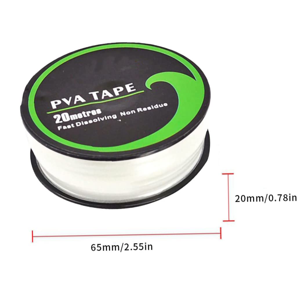 Fishing PVA String, Bande PVA Ruban Rapide à Eau à Eau à Eau à Eau Rapide Film à chaîne d'eau dissolvant l'outil d'alimentation de pêche à la Carpe