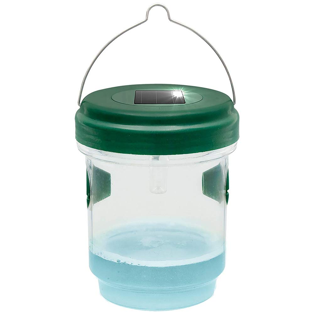 Gardigo® Anti Mosquitos y Trampa Avispas con Panel Solar 2in1 | Insecticida Antimosquitos Exterior | Mosquitos Eliminar del Jardin sin Mata Avispas | Atrapa Insectos, Trampa Avispa Exterior