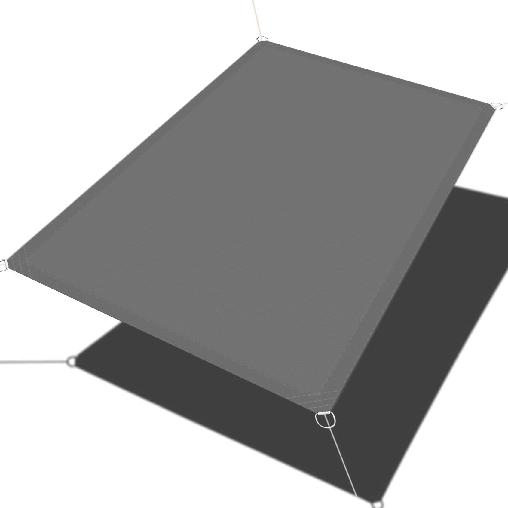 Voile d'ombrage imperméable contre la chaleur et la pluie, auvent 180x210 cm