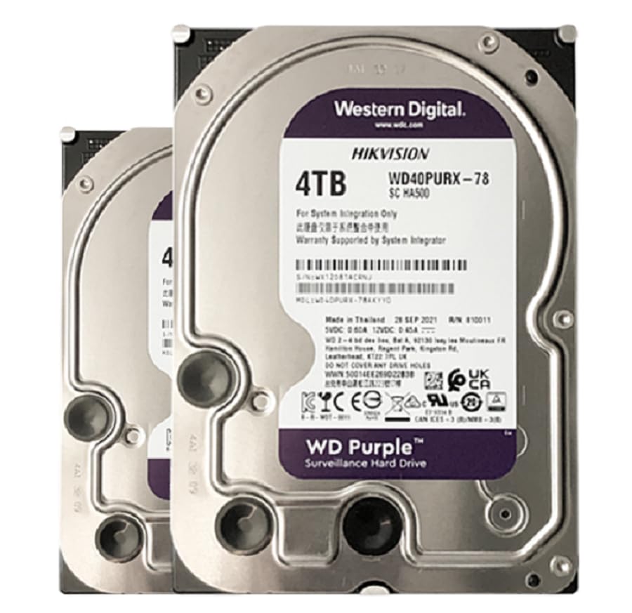 WDs Purple 4TB HDD 5400rpm 64MB Cache III 3.5" Desktop Server Mопitоring Hard Drive