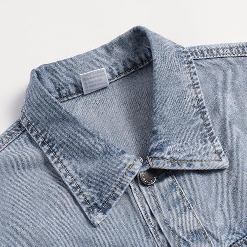 Boys' Denim Jacket Outerwear A-line Coat Casual Kids Jeans Jacket 6-14 Years3