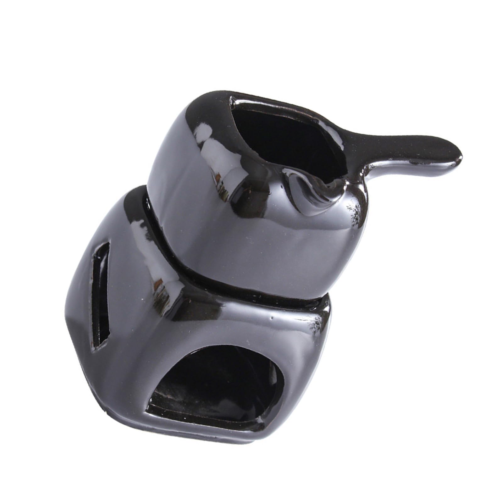 Kalttoy Black Multifunctional Ceramic Chocolate Fondue Pots Aromatherapies Oil Burners Oil Diffuser For Melting Butter And Cream Chocolate Melting Pots