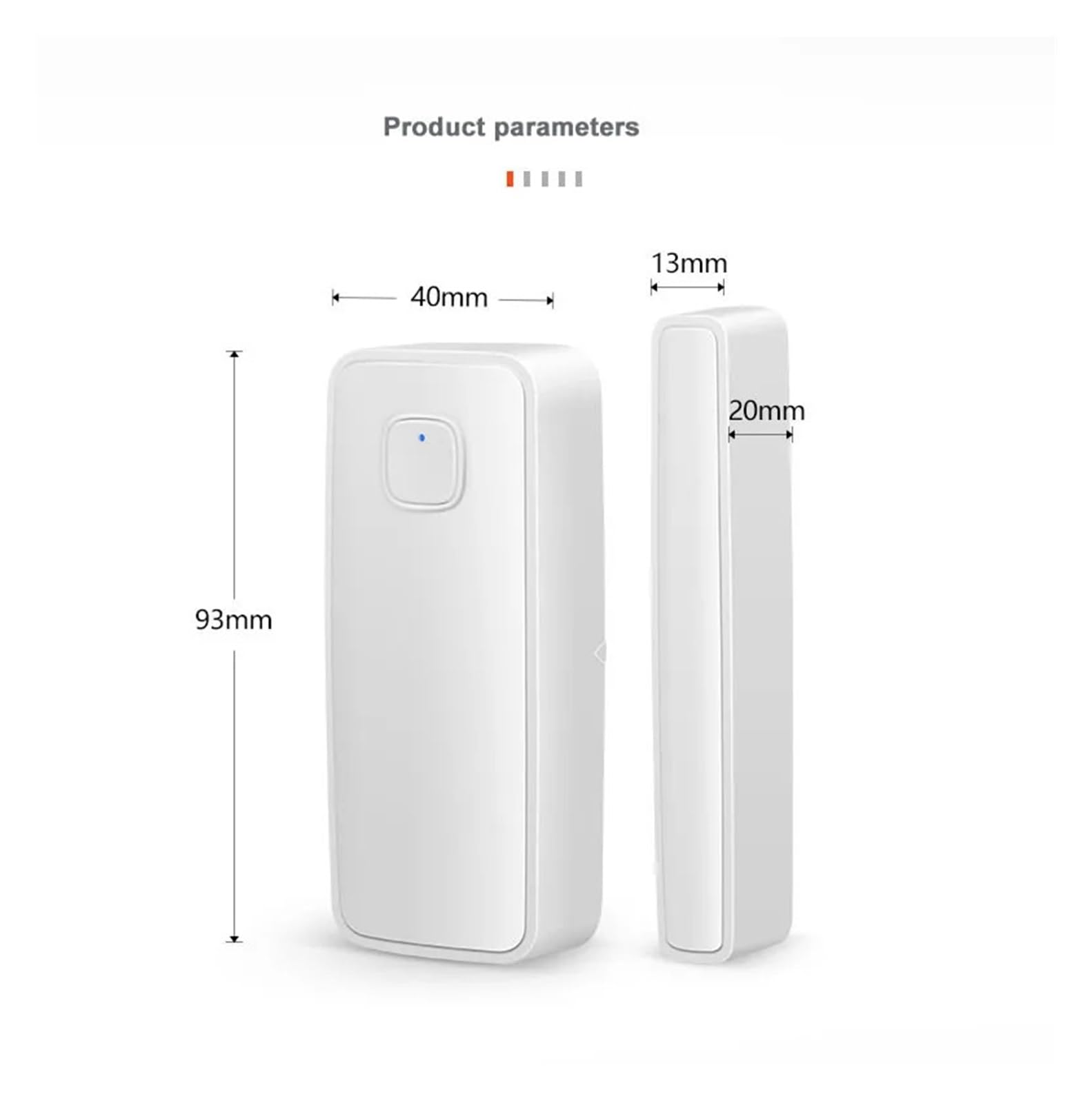 Tuya-Sensor de puerta inteligente, Detector inalámbrico de ventana abierta y cerrada, alerta de notificación por aplicación, alarma de seguridad, compatible con Alexa(4PCS)