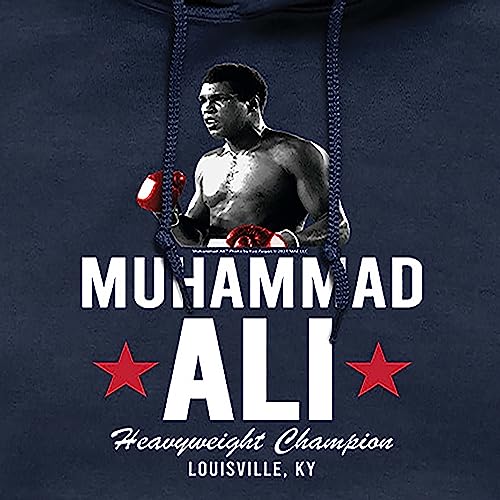 HYBRID APPAREL - Muhammad Ali - Boxing Legend - Heavyweight Champion, KY - Men's Pullover Hooded Fleece Sweatshirt2