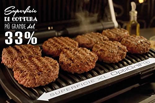 Rowenta GR722D Optigrill+ XL Bistecchiera Elettrica con Piastre Rimovibili, 9 Programmi di Cottura Automatici, Modalità Manuale e Surgelati, Grill Intelligente 2000 W, 6-8 Persone, Indicatore Cottura Rowenta GR722D Optigrill+ XL Bistecchiera Elettrica con Piastre Rimovibili, 9 Programmi di Cottura Automatici, Modalità Manuale e Surgelati, Grill Intelligente 2000 W, 6-8 Persone, Indicatore Cottura