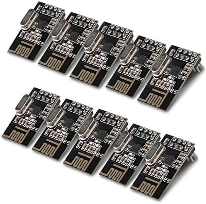 MakerFocus 10pcs NRF24L01+ 2.4GHz Wireless RF Transceiver Module New Compatible with Ar duino