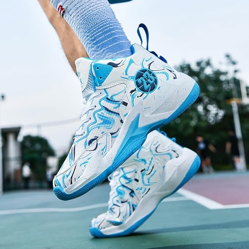 Image of Men's Basketball Shoes Fashion Printed Sneakers