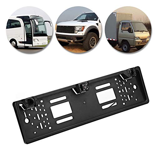 European License Plate Frame With 12 LED Camera - Reversing Display Parking Sensor Car Accessories Rear View Mount - Image 3