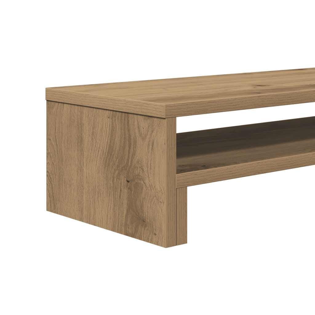 vidaXL Support de moniteur chêne artisanal 54x22x15 cm bois ingénierie