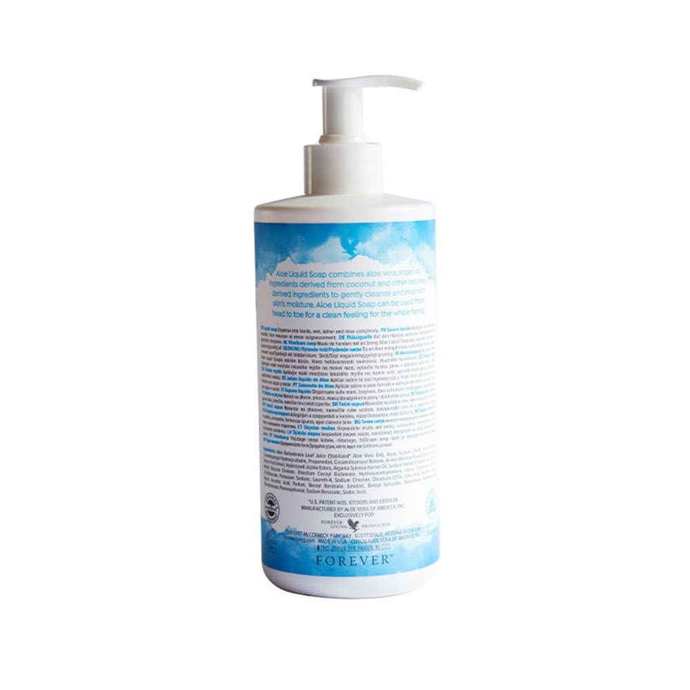 Forever Living - Aloe Liquid Soap - (2x 473 ml) | Enthält Aloe Vera, Jojoba- und Arganöl; glutenfreie und vegane Flüssigseife; für die tägliche Reinigung von Händen und Körper