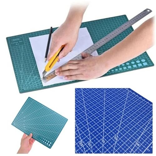 Mesa sin rayas con estera de costura autocurativa A3 verde 3