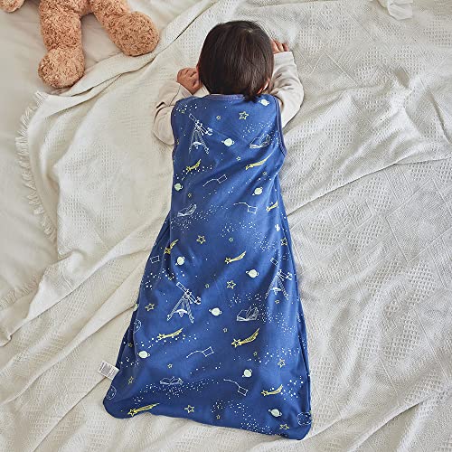 Image of HOUSABY Baby Wearable Blanket,Summer Cotton Sleep Sacks 1 Pack Unisex Toddler Sleeping Bag Sack, 0.5 TOG with 2-Way Zipper