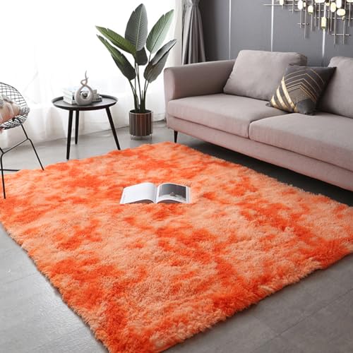 Alfombras de Habitacion Pequeñas Naranjas Marca Generic