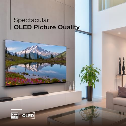 Image of SANSUI 109 cm (43) Full HD QLED Smart Google TV with HDR10, Dolby Audio, Bezel-Less Design, Built-in Chromecast & FloLED Panel JSW43FHG5Q (Black)
