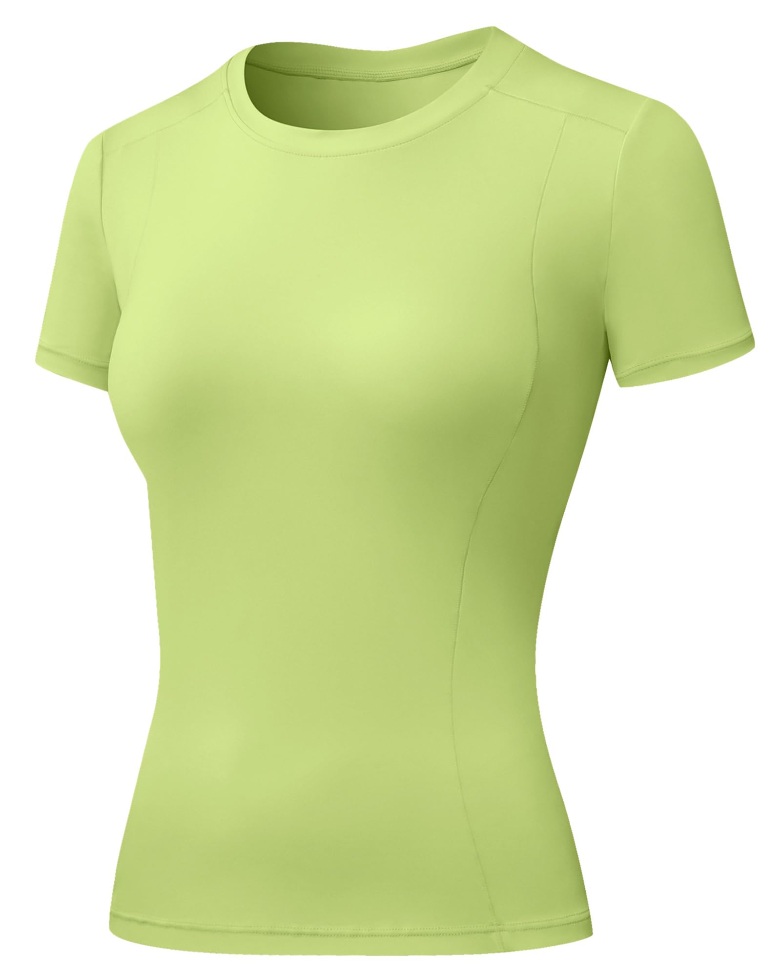 SPVISE Short Sleeve Workout Tops for Women Slim Fitted Athletic Shirt Compression Tee Dry Fit Yoga Gym Tshirt Comfy Basic Top